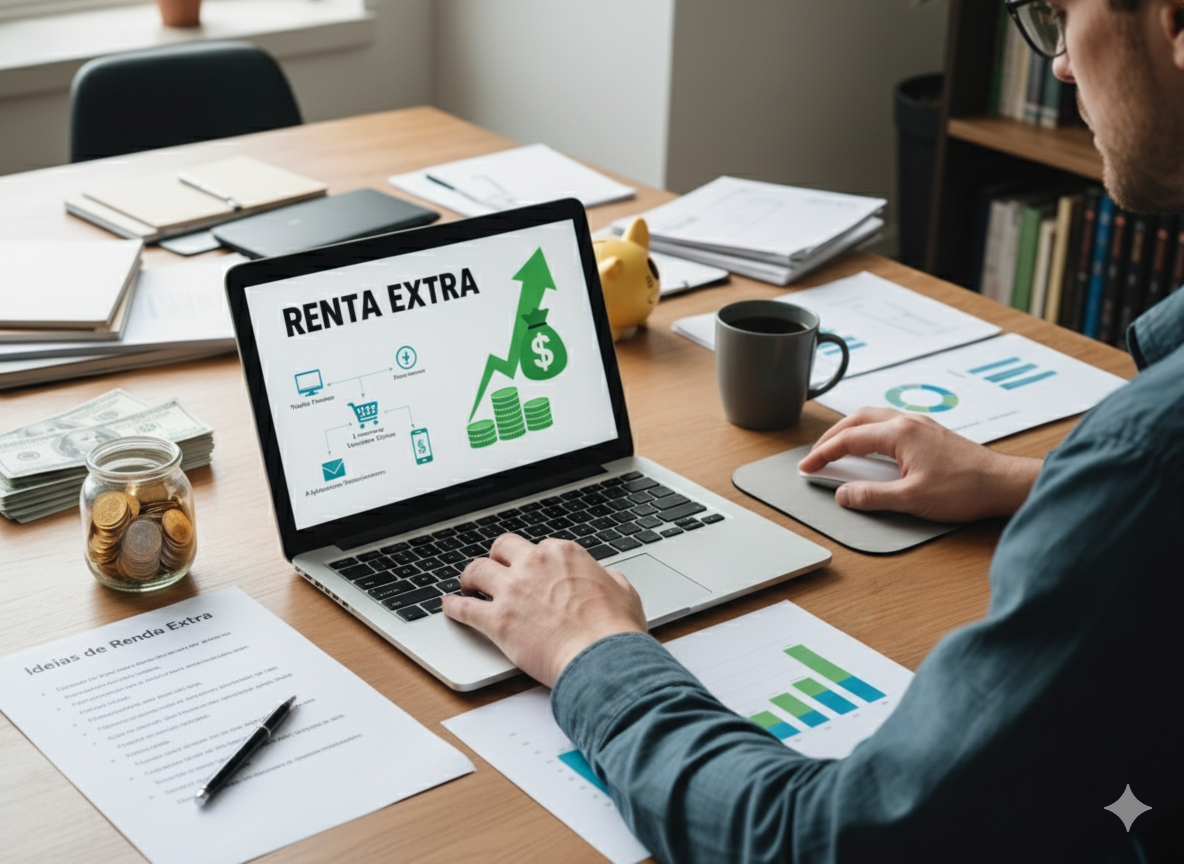 No momento, você está visualizando 15 Ideias de Renda Extra Para Ganhar Dinheiro em 2025 (Mesmo Começando do Zero)